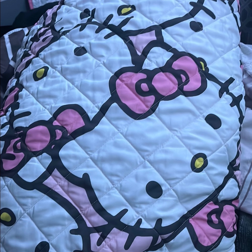 Hello Kitty Pink and White Quilted Comforter
